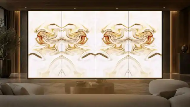 Amber Ivory, EF-02, painel retroiluminado com luz interna mate 3000 K