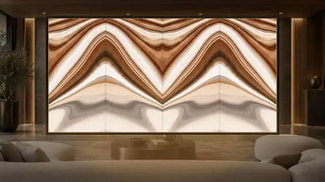 Copper Silk, EF-15, painel retroiluminado com luz interna mate 3000 K