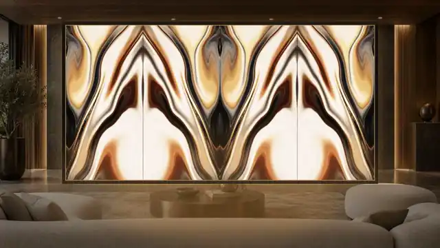 Amber Noir, EF-16, painel retroiluminado com luz interna mate 3000 K